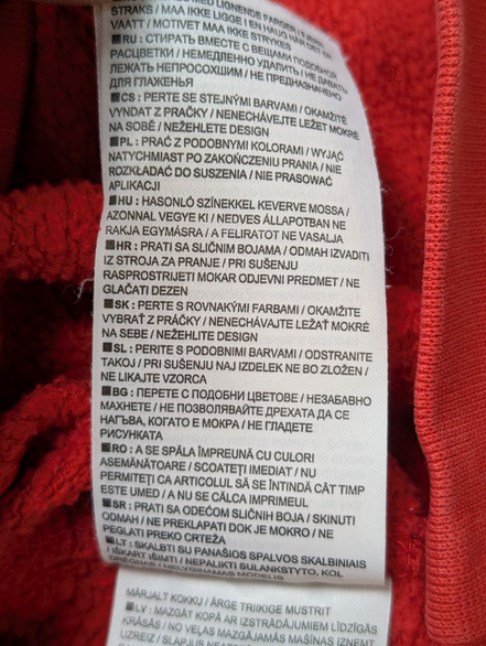 Sweat à Capuche NIKE Homme XL Rouge Logo Brodé DROITE Rare Hoodie Vintage
