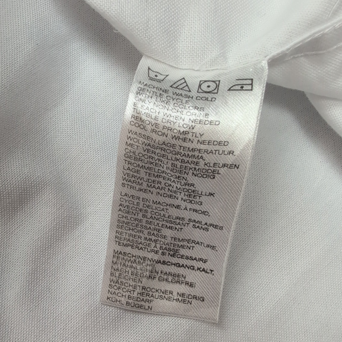 Chemise Harley Davidson Blanche M 2 Poches Logo Brodé Manches Longues