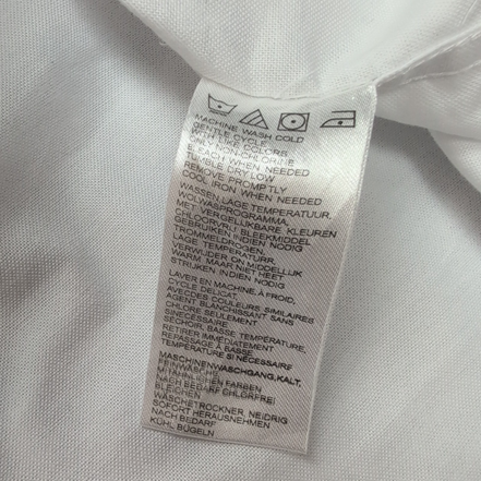 Chemise Harley Davidson Blanche M 2 Poches Logo Brodé Manches Longues