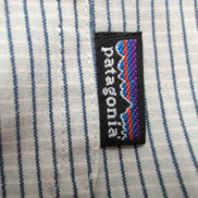 Chemise Patagonia L Bleu Carreaux Manches Courtes Poche Logo Vintage