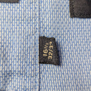 Chemise CHAPS vintage bleu uni logo brodé manches longues homme taille XL
