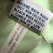 Chemise Ralph Lauren XXL Vert Clair Oxford Coton Logo Marron Manches longues