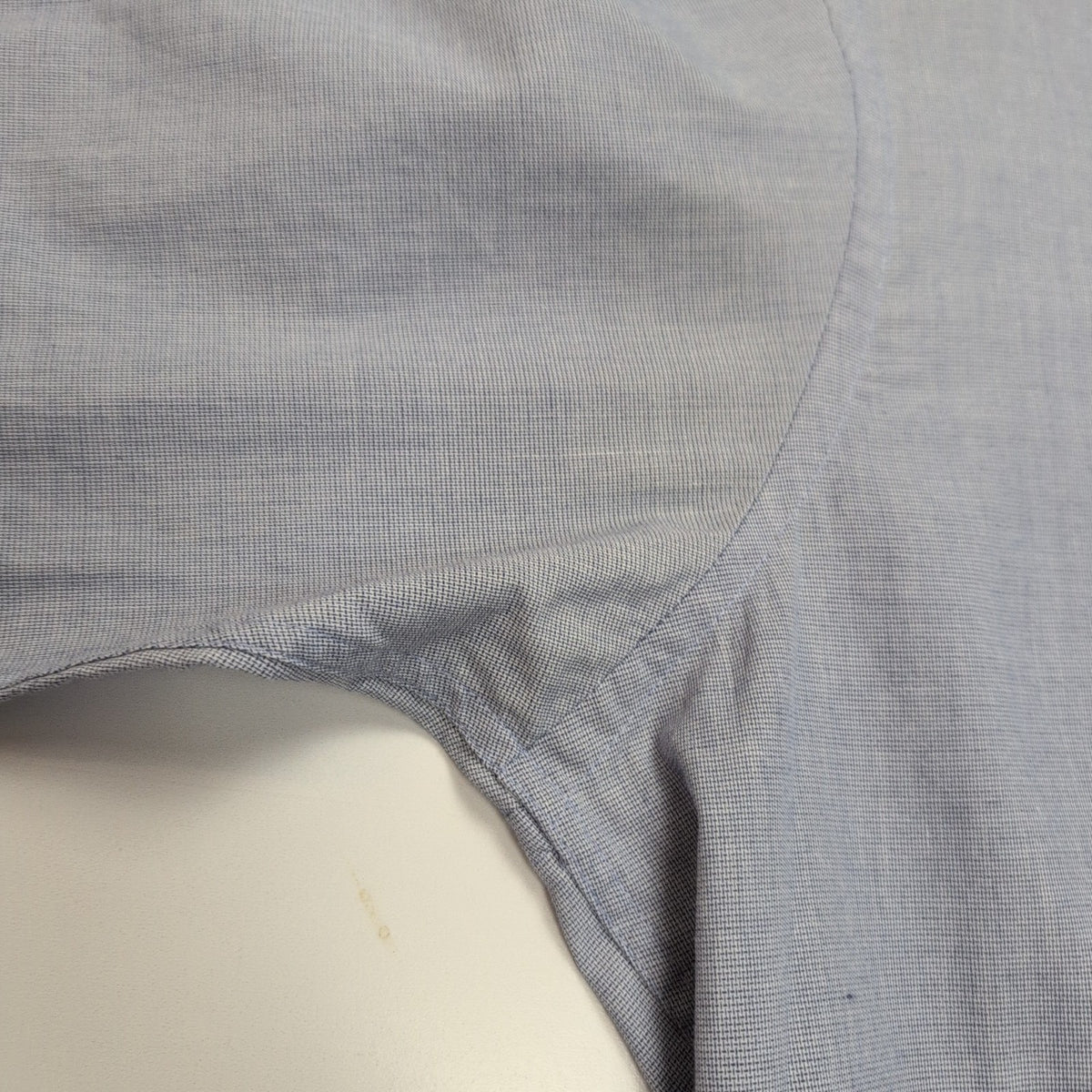 Chemise Pierre Cardin L/XL Bleu 60% Coton Poche Boutonnée Vtg Manches longues