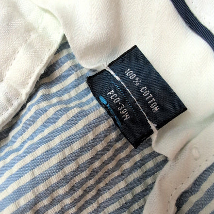 Pantalon Chino Polo Ralph Lauren W40 L32 Seersucker Rayé Bleu