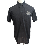 Chemise Dickies S Noire Workwear US Legend Cars Brodée Aération Mch courtes