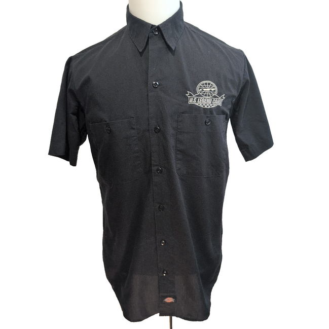 Chemise Dickies S Noire Workwear US Legend Cars Brodée Aération Mch courtes