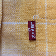 Chemise LEVI'S Flanelle à Grands Carreaux Jaune Manches Longues T.L étiquette S