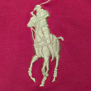 Veste zippée Polo Ralph Lauren M rouge noir Big Pony logo doré n°8