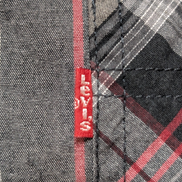 CHEMISE LEVI'S Carreaux Noir Rouge Blanc XXL Homme Coton Sportswear