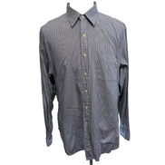 Chemise Polo Ralph Lauren Andrew XL/XXL Bleu Carreaux Pinpoint Oxford