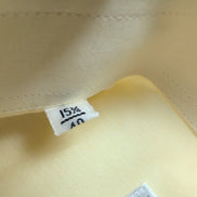 Chemise Ingram Made in Italy M/L Jaune Pâle 100% Coton Neuve Sans Étiquette