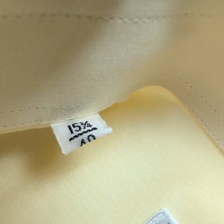 Chemise Ingram Made in Italy M/L Jaune Pâle 100% Coton Neuve Sans Étiquette