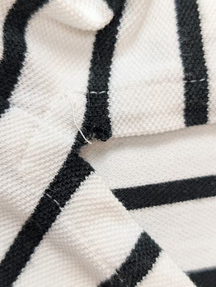 Polo manches courtes Polo Ralph Lauren rayures noir blanc coton XL
