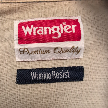 Chemise Wrangler Manche Courte Bleu Ciel Carreaux Taille 3XL Une Poche