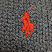 Pull Polo Ralph Lauren Maille Dense Bleu Marine Col Rond - Taille XXL