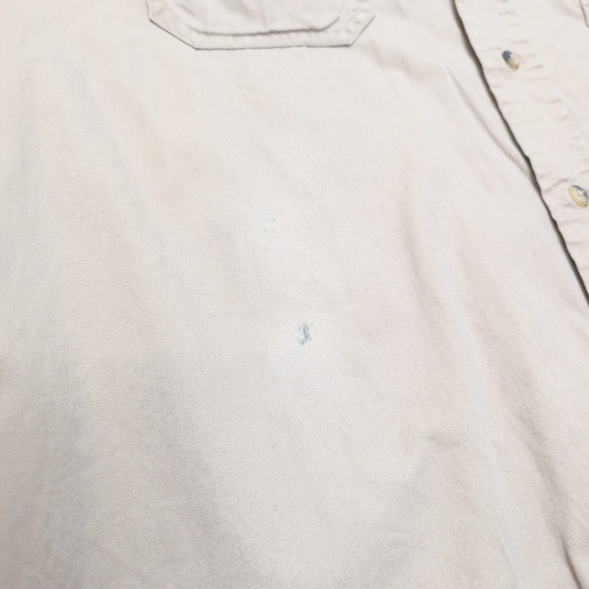 Chemise Wrangler Coton Marron uni Manches courtes 2 Poches Taille XL