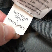 Chemise Levi's vintage en flanelle chaude carreaux noir et gris Taille L