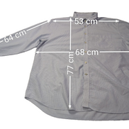 Chemoise Nautica bleu petits carreaux taille XXL #131msch