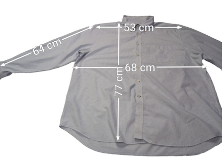 Chemoise Nautica bleu petits carreaux taille XXL #131msch