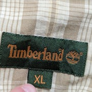 Chemise hawaïenne Timberland marron clair manches courtes taille XL #603 hawaien