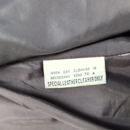 🧥 VINTAGE BERMAN'S Blouson Cuir Marron Veste Biker Bomber Zippé T. 40 M/L |39c