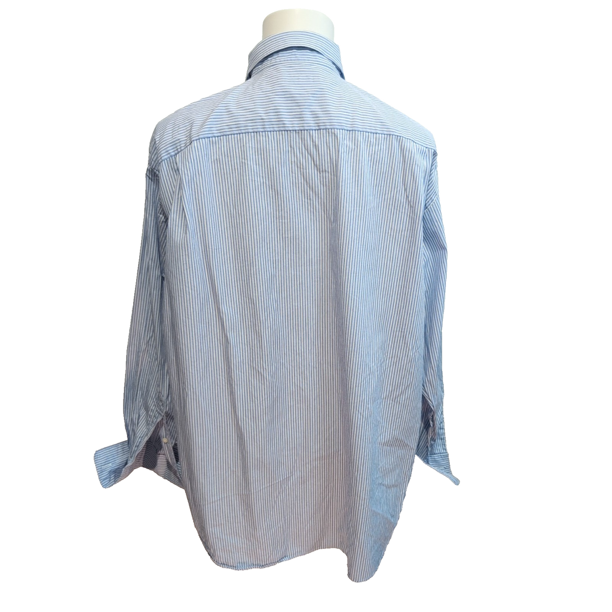 Chemise Nautica Taille XL/XXL Rayures Bleues Poignets Mousquetaires Coton