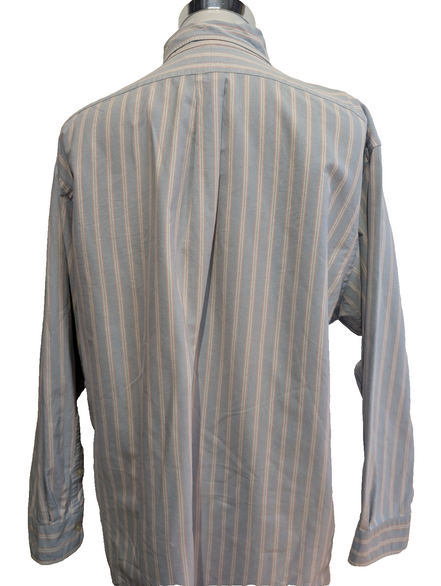 Chemise Polo Ralph Lauren Shirt Yarmouth XL XXL Oxford Rayée Rose Bleu