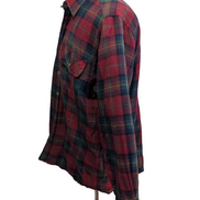 North Crest Chemise Veste Matelassée Laine Carreaux Bordeaux Vert XL RARE |270S