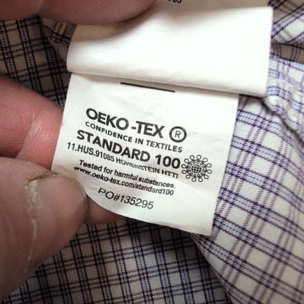 Chemise Tommy Hilfiger XL Violet Carreaux Regular Fit 100% Coton manches longues