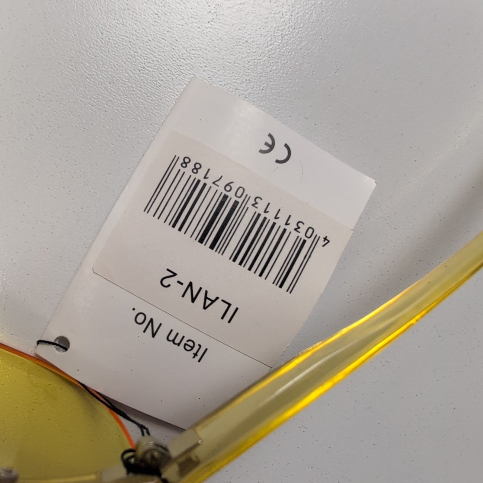Lunettes de soleil Y2K Grand verre ovale Jaune transparent
