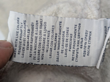 Veste Polo Ralph Lauren crème S capuche doublée motif aztèque logo noir