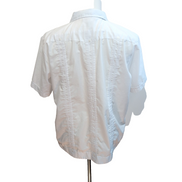 Chemise Hawaïenne Class One Blanc Style Cuba Panama 4 Poches Taille L