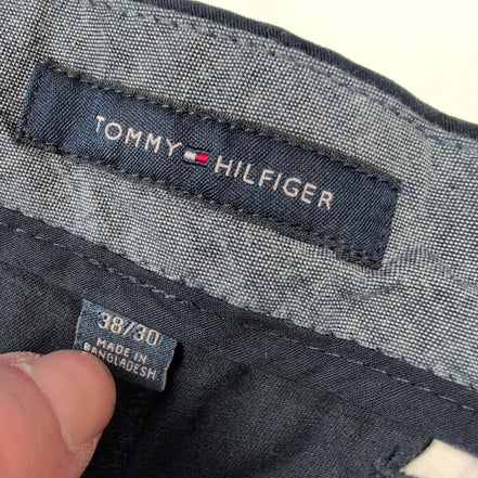 Pantalon chino Tommy Hilfiger stretch bleu marine taille W38xL30 FR48 #55ct
