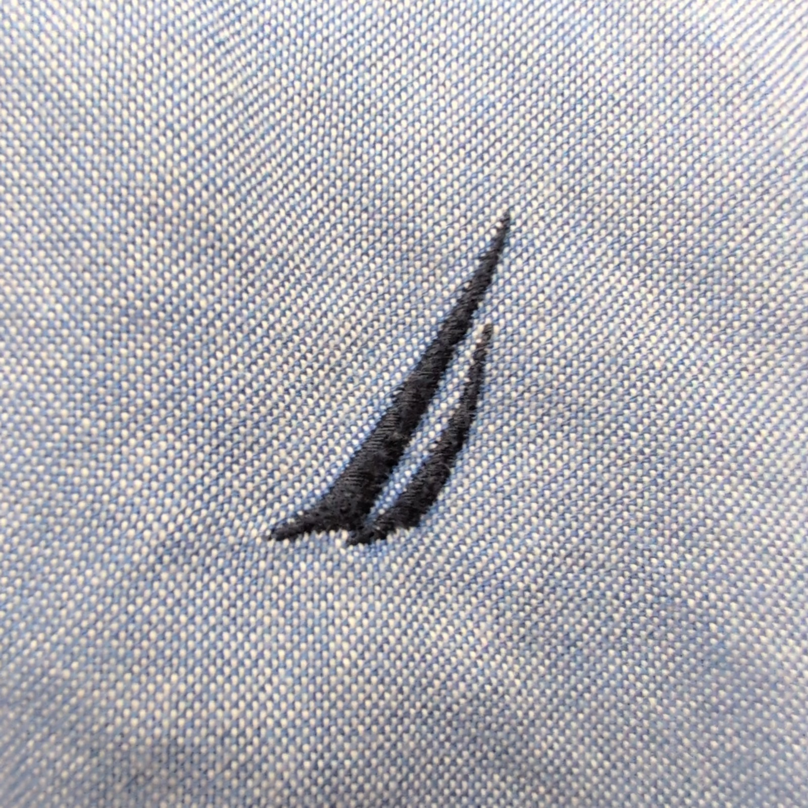 Chemise Nautica XL Bleu Uni Hong Kong 100% Coton manches longues