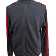 Polo Ralph Lauren Veste Zippée Survêtement Bleu Marine Rouge M Track Jacket