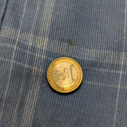 Chemise EDDIE BAUER T.TXL Velours Côtelé Carreaux Bleu Classic Fit Vtg