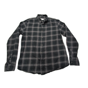 Chemise Cotton & Co en flanelle noire à carreaux taille S
