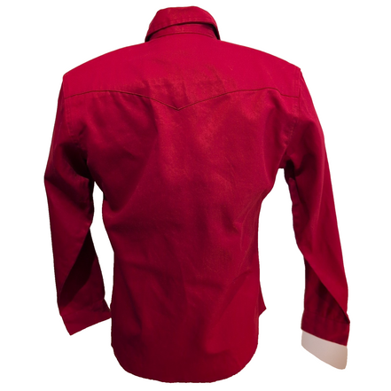 Chemise Wrangler Western 2 poches Garçon XL 14-16 ans Rouge