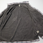 L.L.Bean Surchemise Veste Flanelle Carreaux Gris Violet Polaire Doublée M |252S