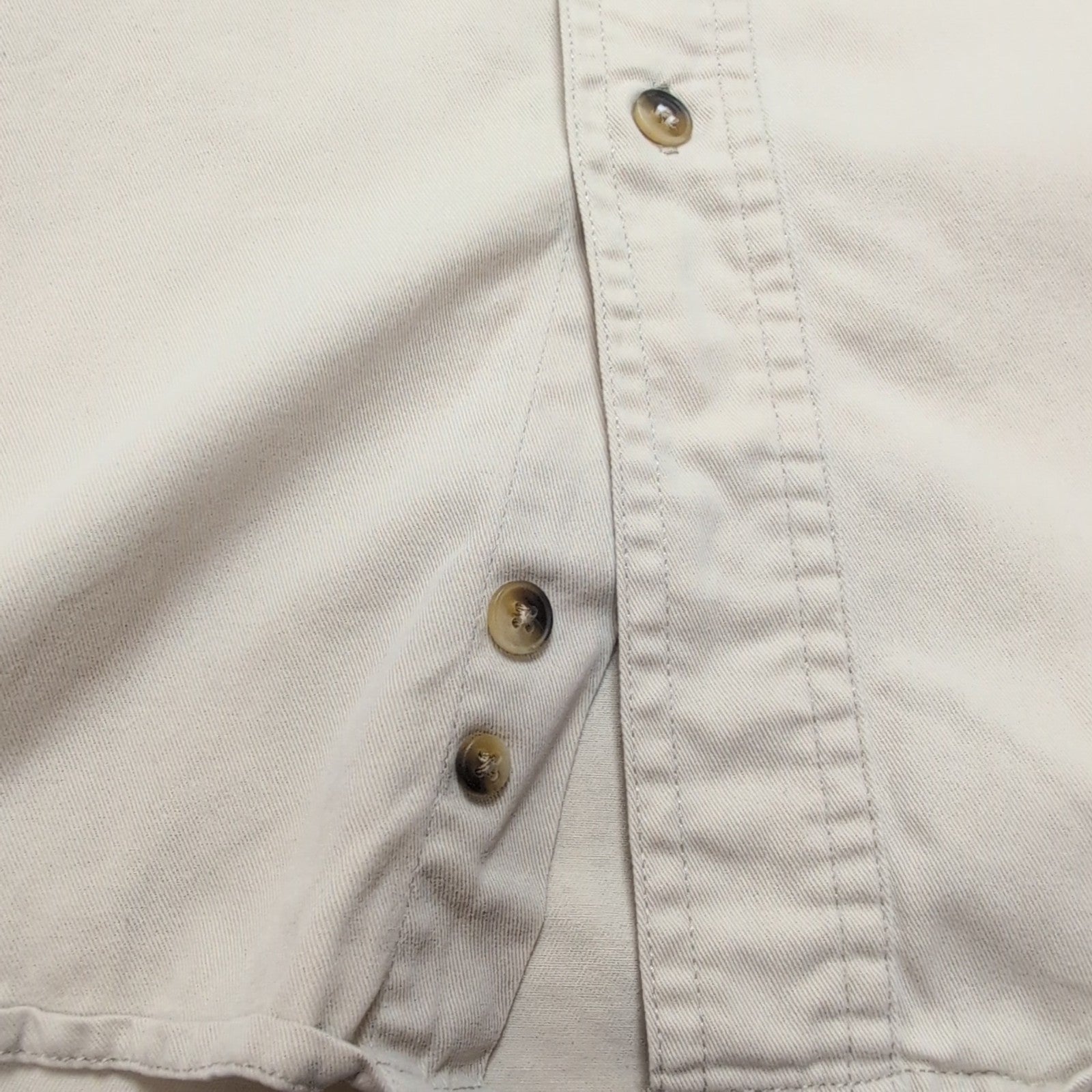 Chemise Manches Courtes Dockers Khakiware 100% Coton Beige 1 poche Taille L