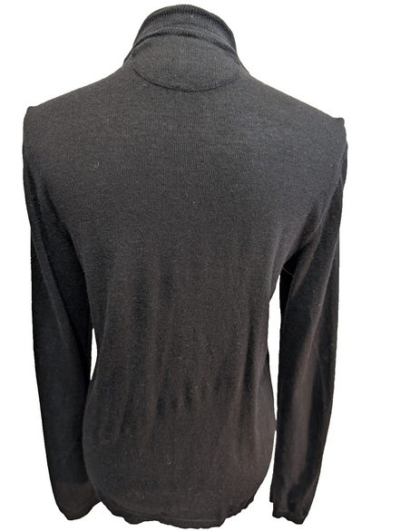 Pull Col Montant Armani Jeans - 100% Laine Italienne - Noir - Taille M