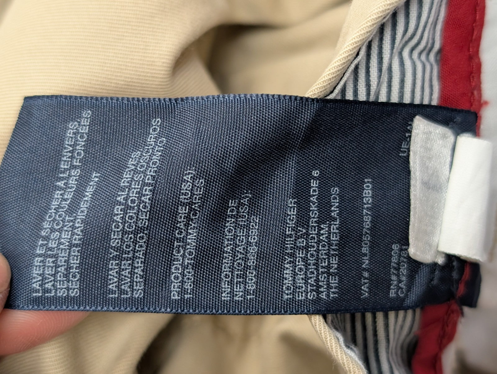 Pantalon chino Tommy Hilfiger crème taille W38xL32 #27ct