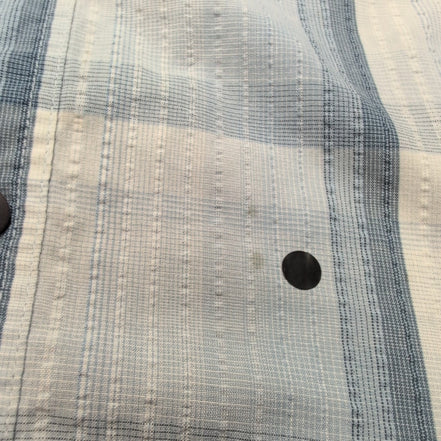 Chemise Patagonia L Bleu Carreaux Bio 65% Polyester 35% Coton Manches courtes