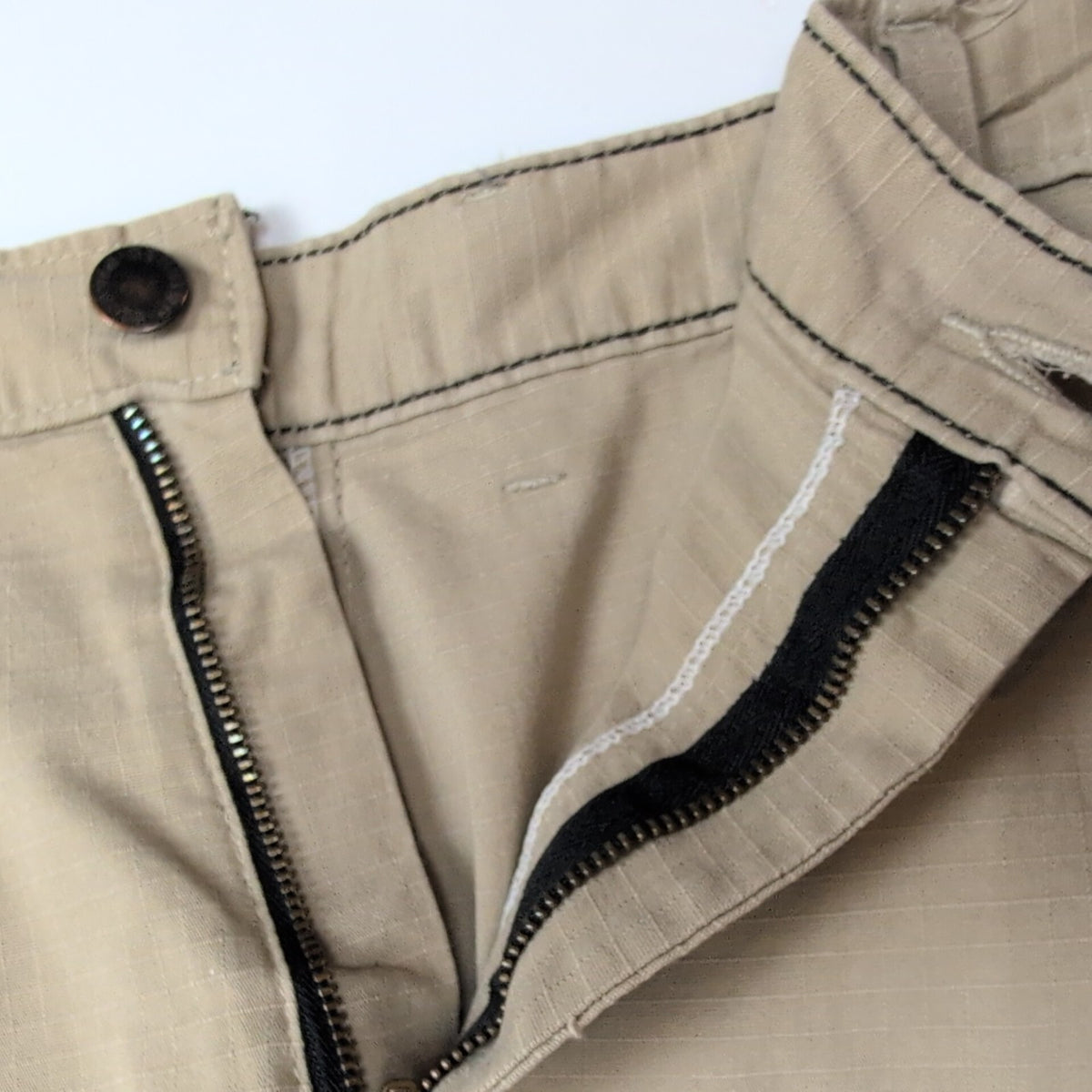 Short Dickies Workwear Crème Ripstop Homme W34 Coupe Droite Très Bon État
