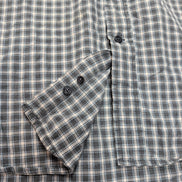 Chemise Dockers XL Kaki Carreaux MC 100% Coton Poche manches courtes