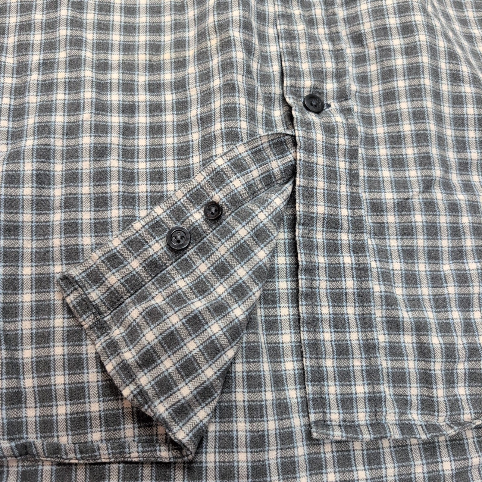 Chemise Dockers XL Kaki Carreaux MC 100% Coton Poche manches courtes