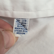 Chemise Polo Ralph Lauren L Blanche Vintage Col Boutonné Rare Coton