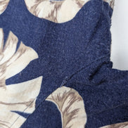 Chemise Hawaïenne VINTAGE SILK Marine & Blanc Cassé - Taille M