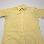 Chemise Lancer M Jaune Never Needs Ironing Button Down Vintage