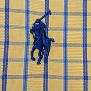 Chemise Polo Ralph Lauren Shirt Blake XL XXL Carreaux Jaune Bleu Button Down